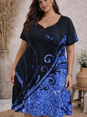 🔥5/$35🔥 Celestial Swirl Dress/Tunic | XXXL